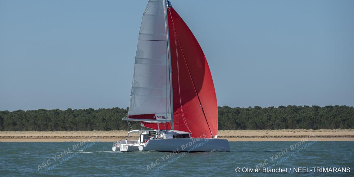 NEEL TRIMARANS Neel 43 : Navigating under spinnaker NEEL TRIMARANS Neel 43 : Navigating under spinnaker