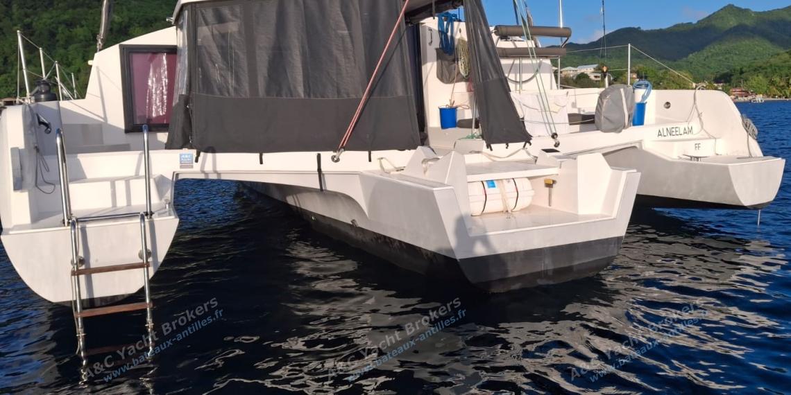 NEEL-TRIMARANS Neel 43 : At anchor in Caribbean NEEL-TRIMARANS Neel 43 : At anchor in Caribbean