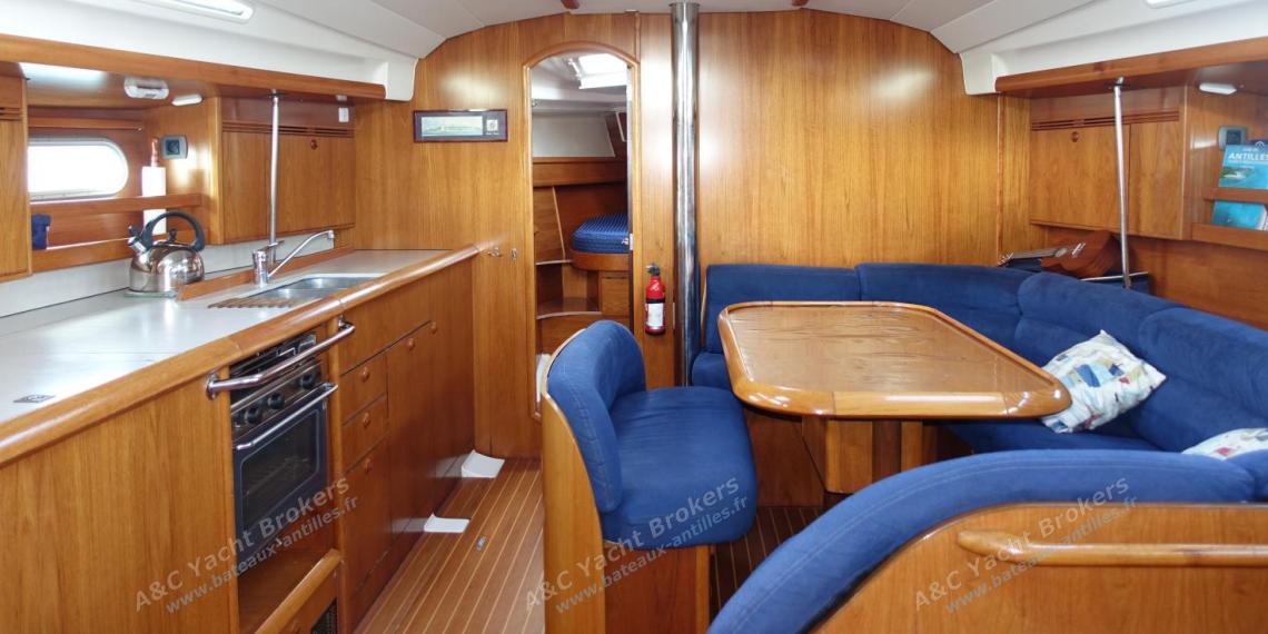 Jeanneau Sun Odyssey 45 : Saloon general view Jeanneau Sun Odyssey 45 : Saloon general view