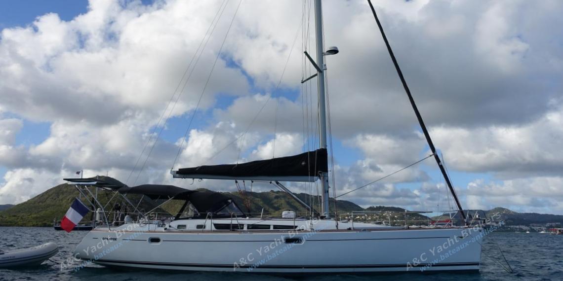 Jeanneau Sun Odyssey 49 : At anchor off Sainte Anne, Martinique Jeanneau Sun Odyssey 49 : At anchor off Sainte Anne, Martinique
